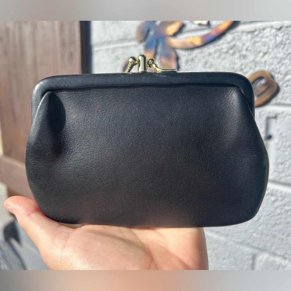 SOLD-Vintage Coach Double Kisslock Coin Purse #7180